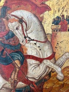 Icon of Saint George Slaying the Dragon, 17th century