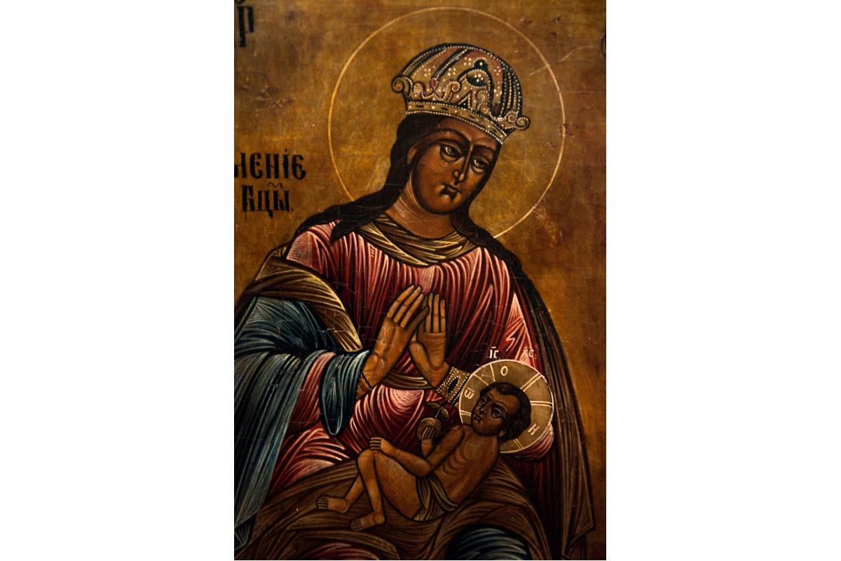 Russian Icon of the Mother of God Umilenije 