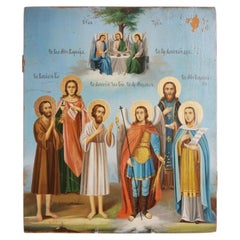 Icon "Selected Saints", Russia, End of 19th Century