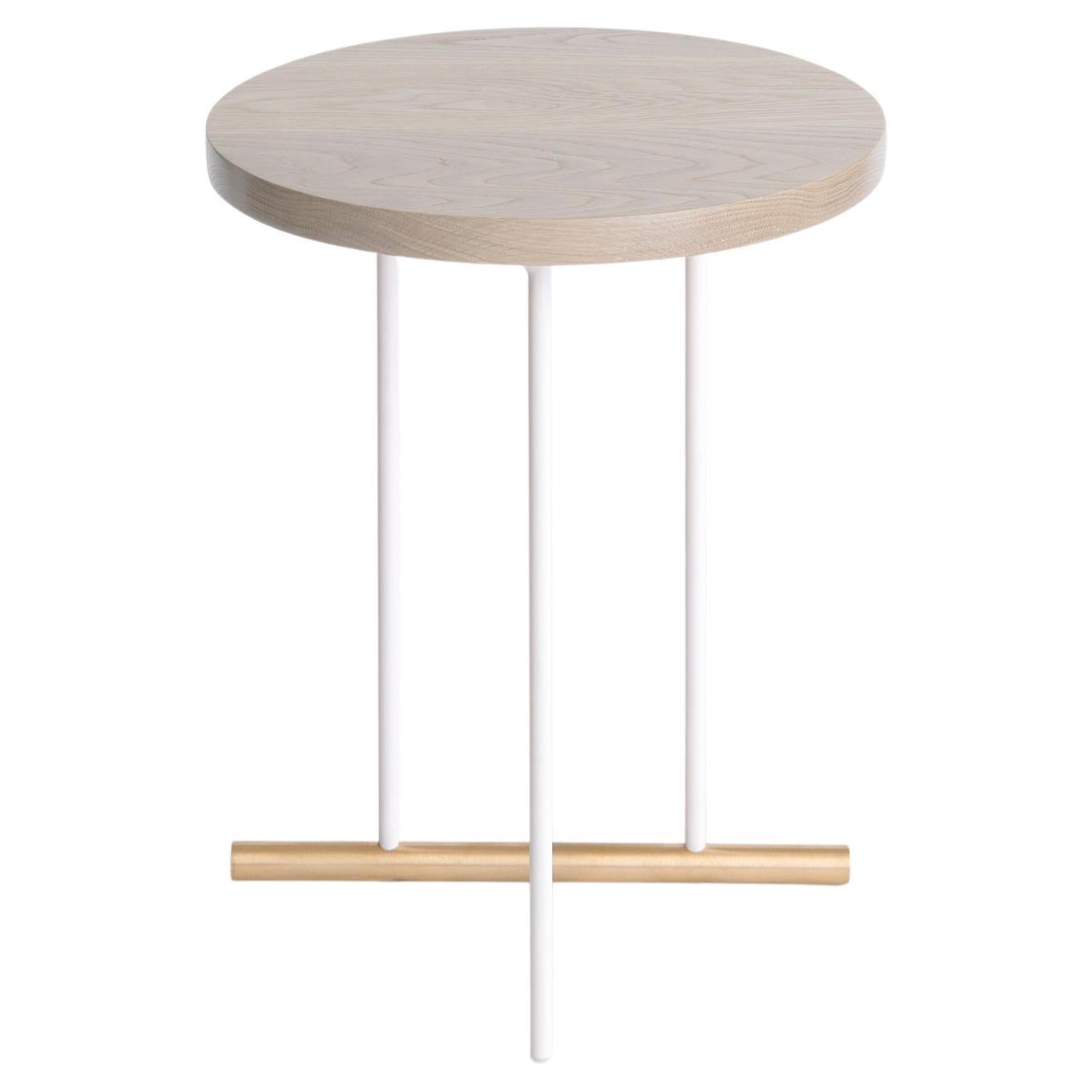 Icon Side Table 15" by Phase Design, with Wood Top