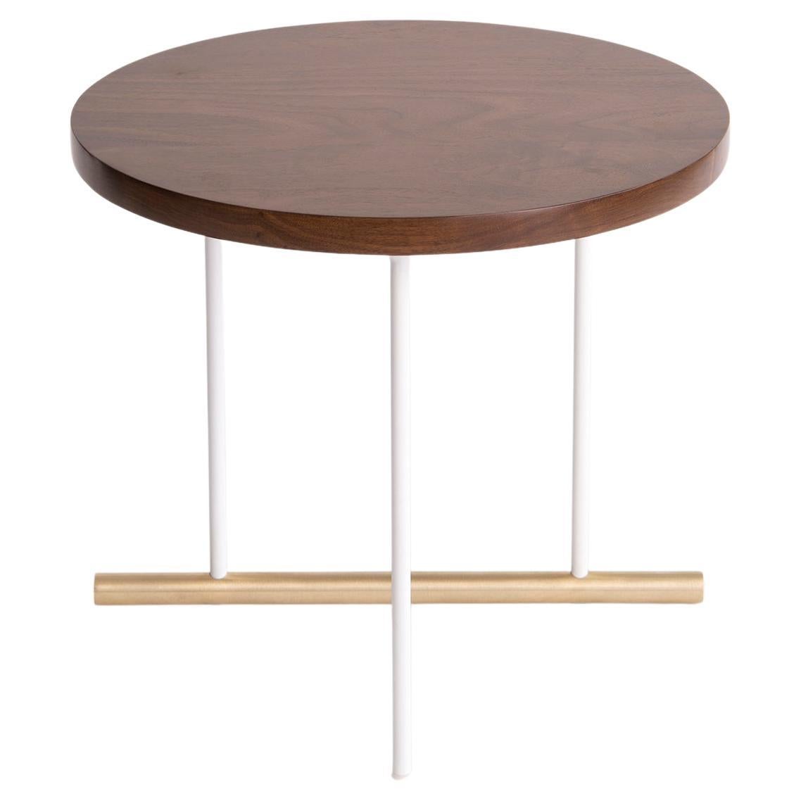Icon Side Table 18" by Phase Design, with Wood Top
