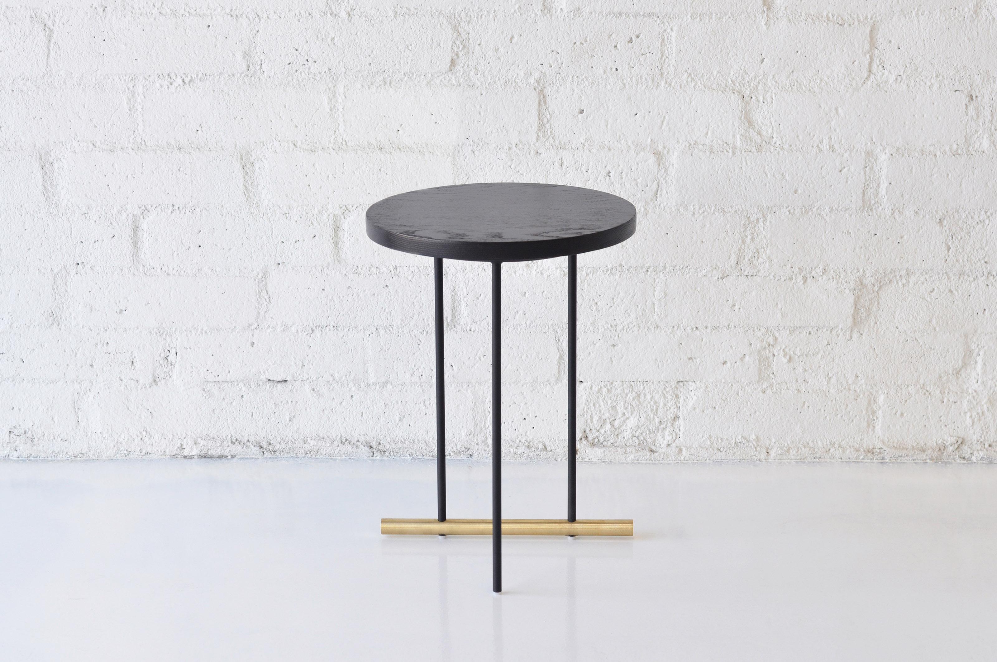 Modern Icon Small Ebonized Oak Side Table by Phase Design For Sale