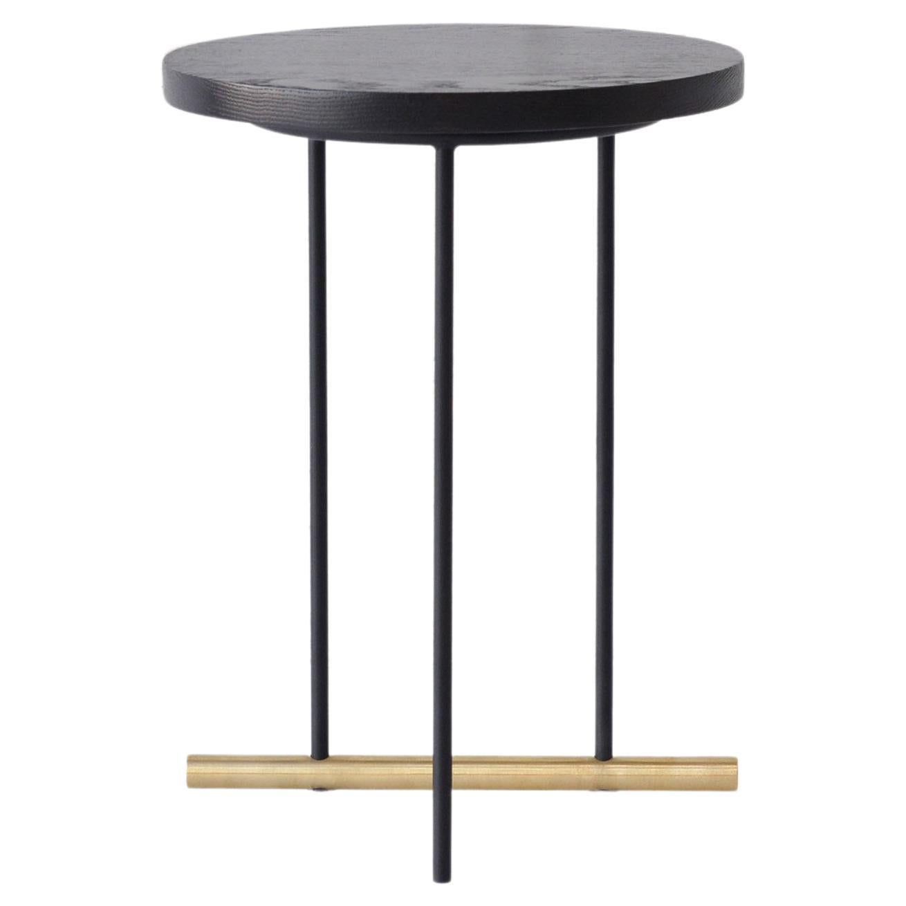 Icon Small Ebonized Oak Side Table by Phase Design For Sale