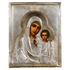 Ikone „Die Jungfrau von Kasan“, Russland, von Nikolai Jegorowitsch Gratschew, 1908–1917