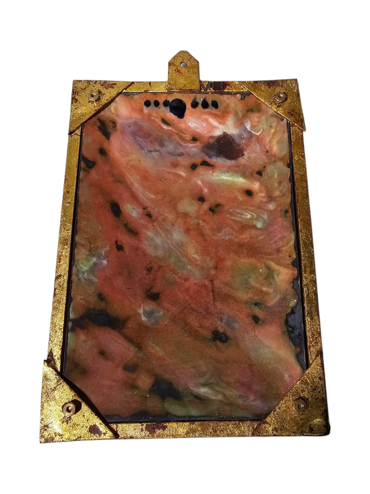 Icon with Enameled Christ For Sale 1