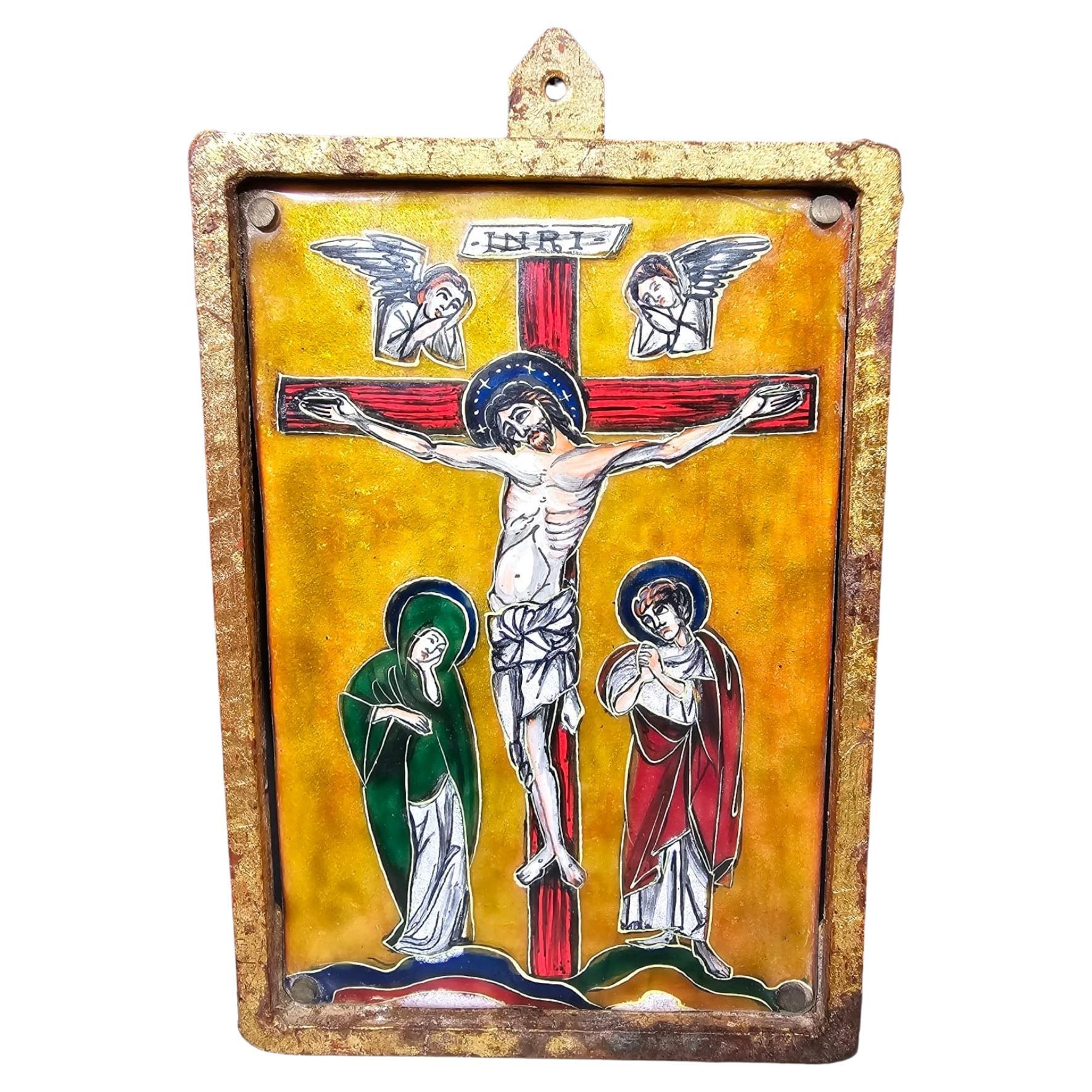 Icon with Enameled Christ