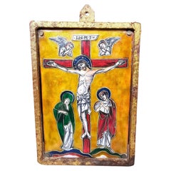 Used Icon with Enameled Christ