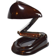Iconic 1930s Art Deco Streamline Lamp by Jumo