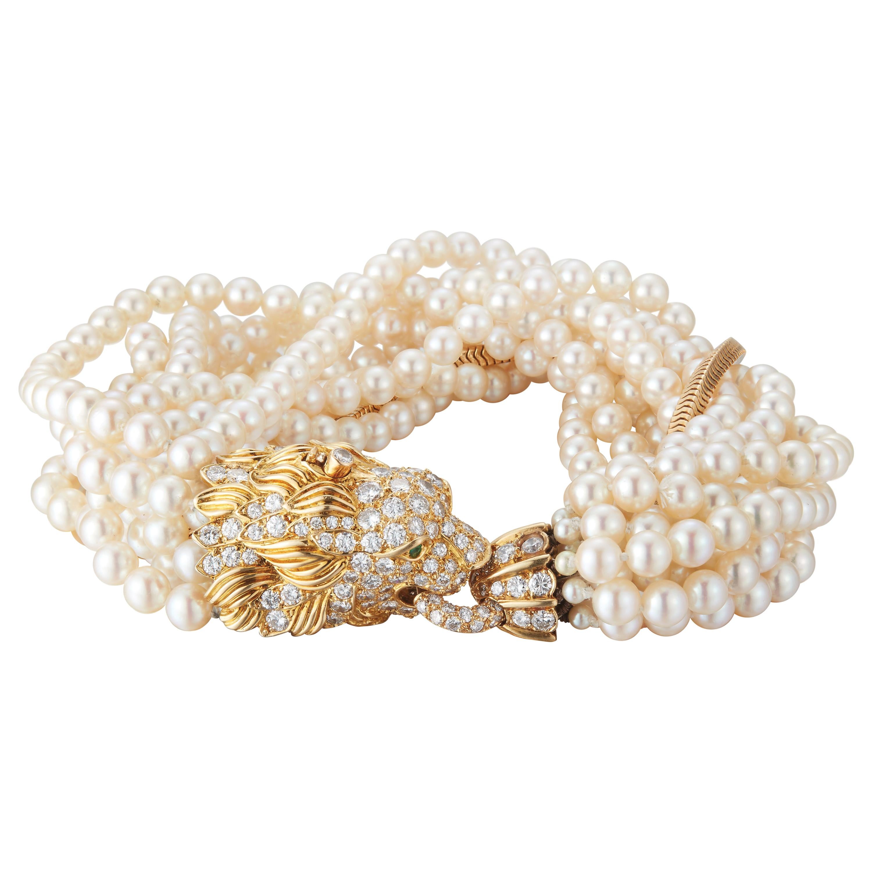 The Jeane Vanderbilt Lion Bracelet by Van Cleef Arpels