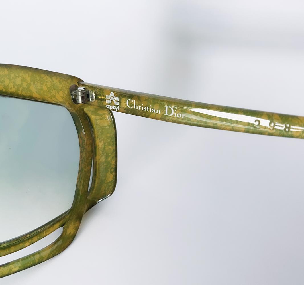 Iconic 1970s Christian Dior Sunglasses 2026 60s 70s Jade Optyl Oversize For Sale 4