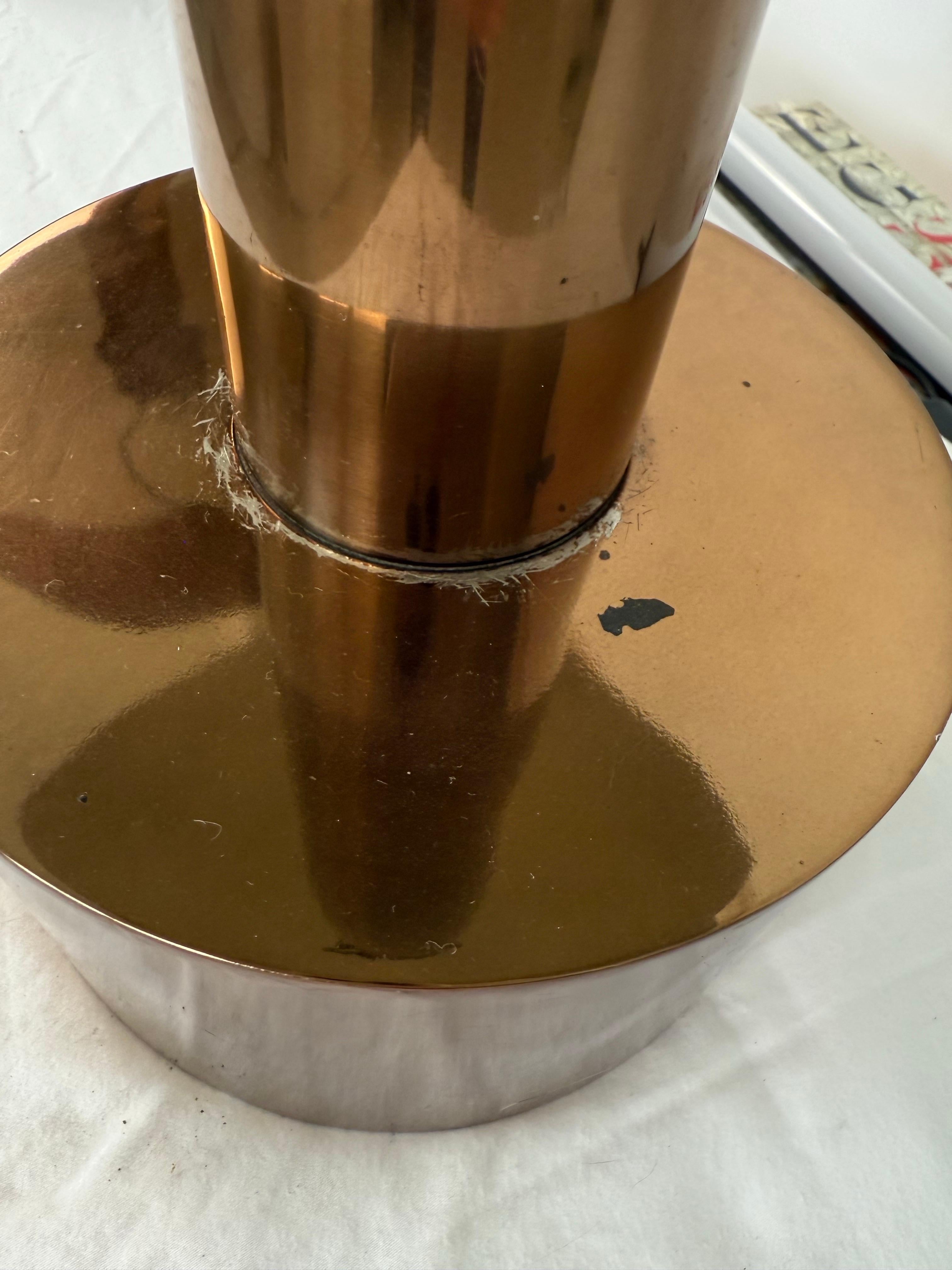 Icónicas lámparas de seta de laurel de los años 70 de Robert Sonneman Aluminio en venta