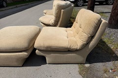 Iconic 1970s Slipper lOUNGE Chairs designed by Vladimir Kagan for Preview