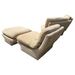 Iconic 1970s Slipper lOUNGE Chairs designed by Vladimir Kagan for Preview