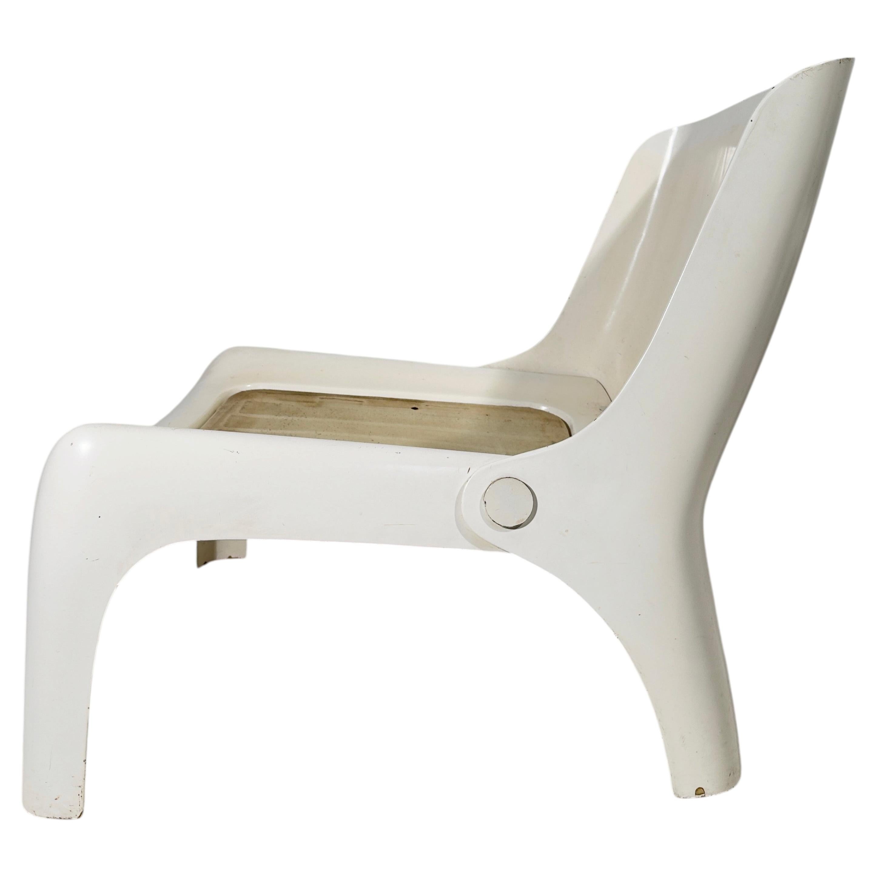Kultige Lounge-Sessel aus Glasfaser im Space-Age-Stil der 1970er Jahre von Carl Straub im Angebot