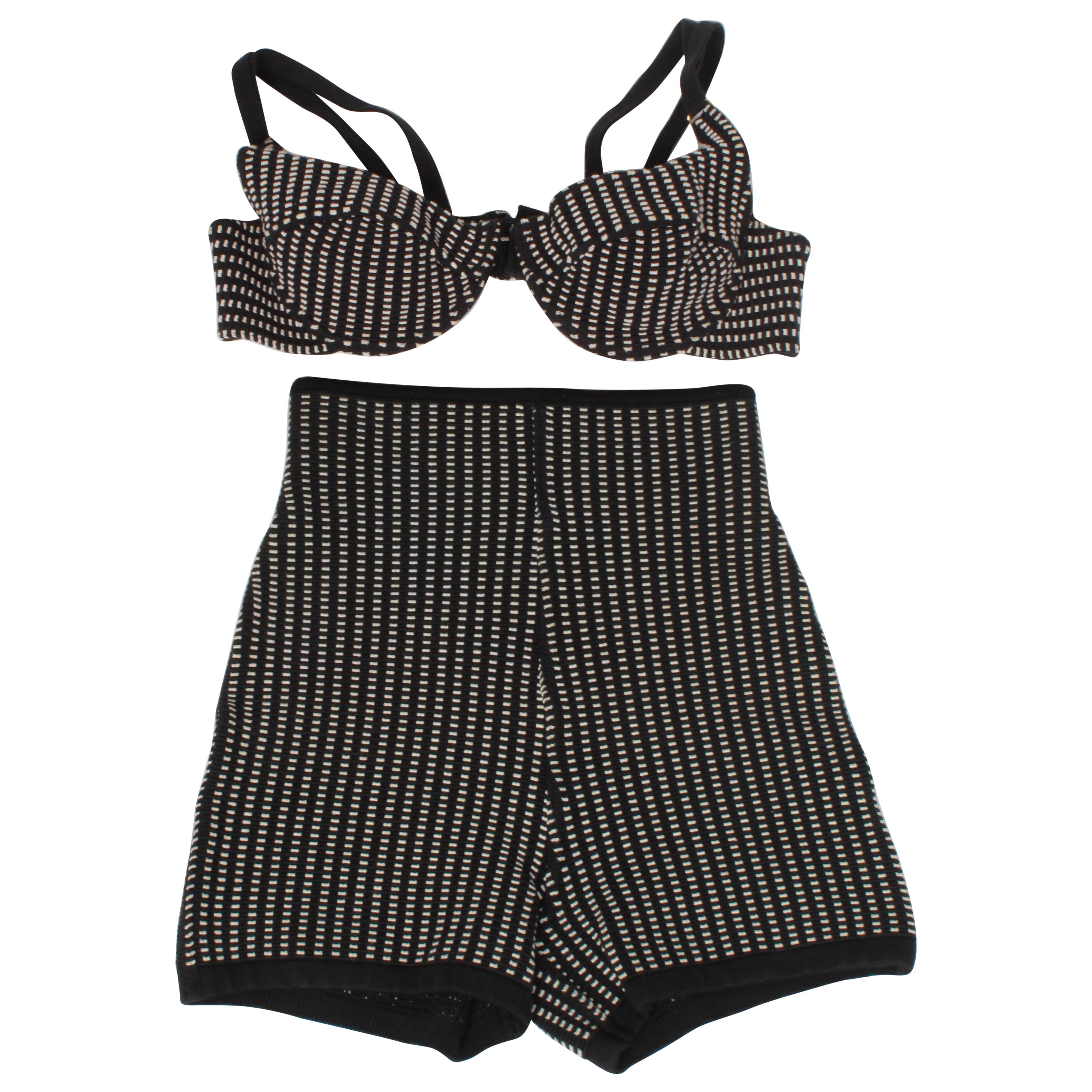 Iconic 1990's Alaia 2 Piece Swimsuit 