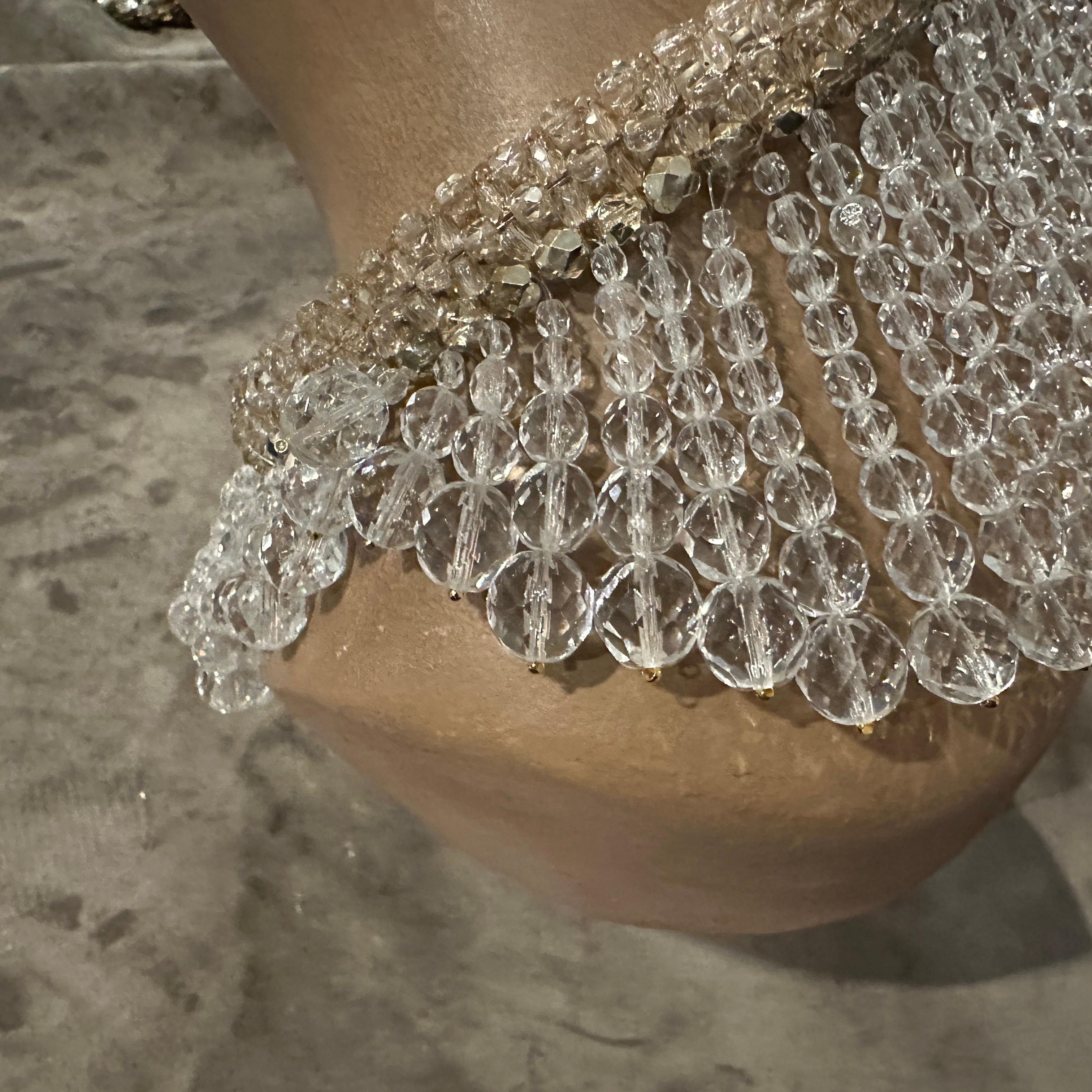 Collier iconique du 21e siècle en cristaux de perles multibrins par Coppola e Toppo en vente 7