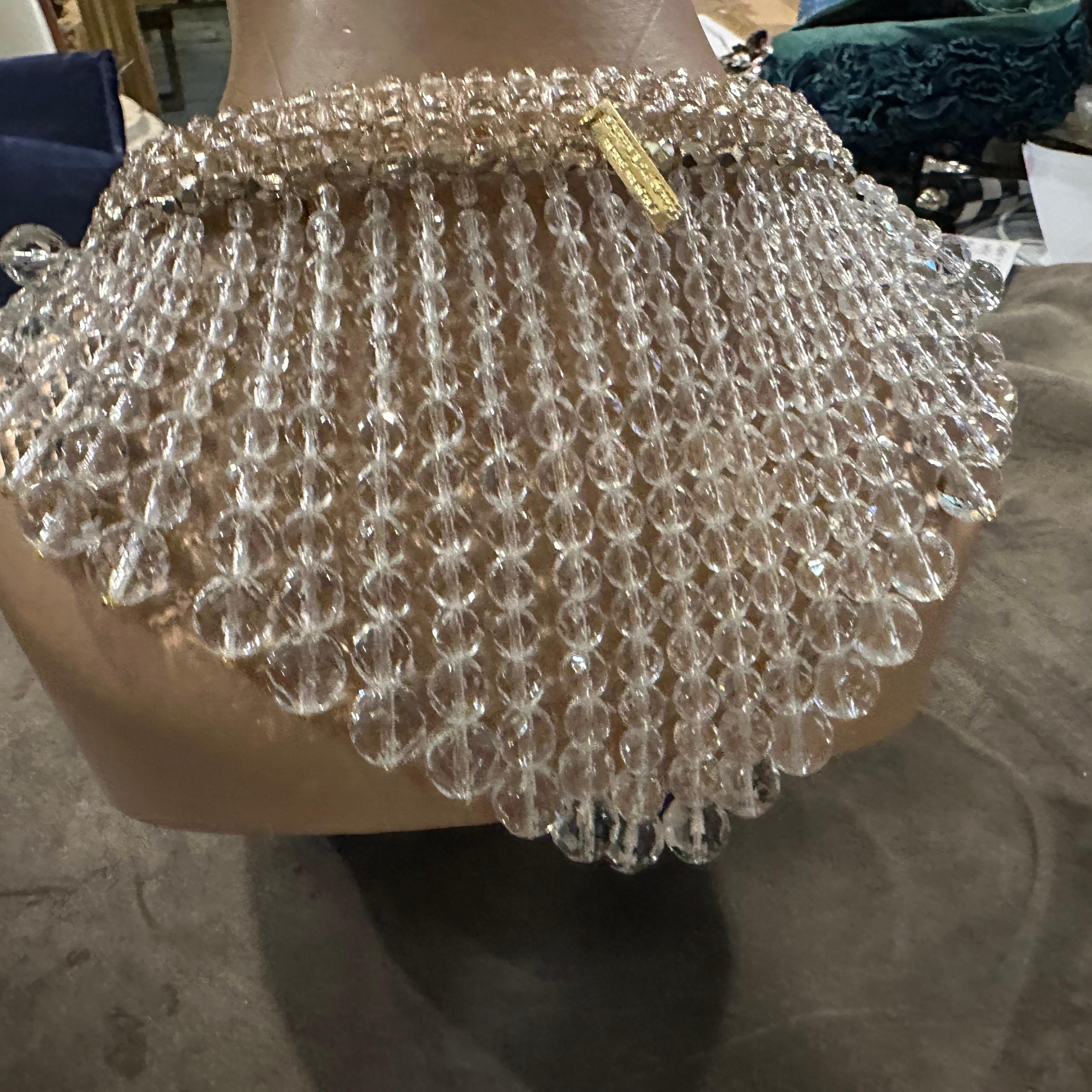 Art déco Collier iconique du 21e siècle en cristaux de perles multibrins par Coppola e Toppo en vente