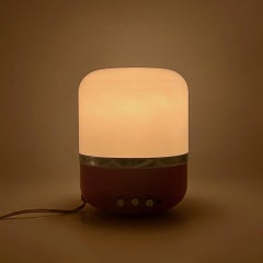 Iconic 70s Adriano Rampoldi Europhon Red Lamp with AM radio