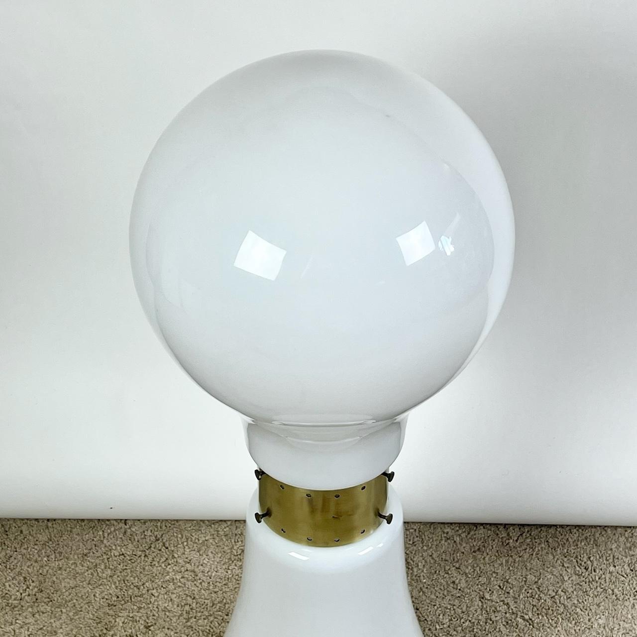 Late 20th Century Iconic 70s 'Birillo' Floor Lamp - Hand-Blown Murano Glass, Italian MCM Design
