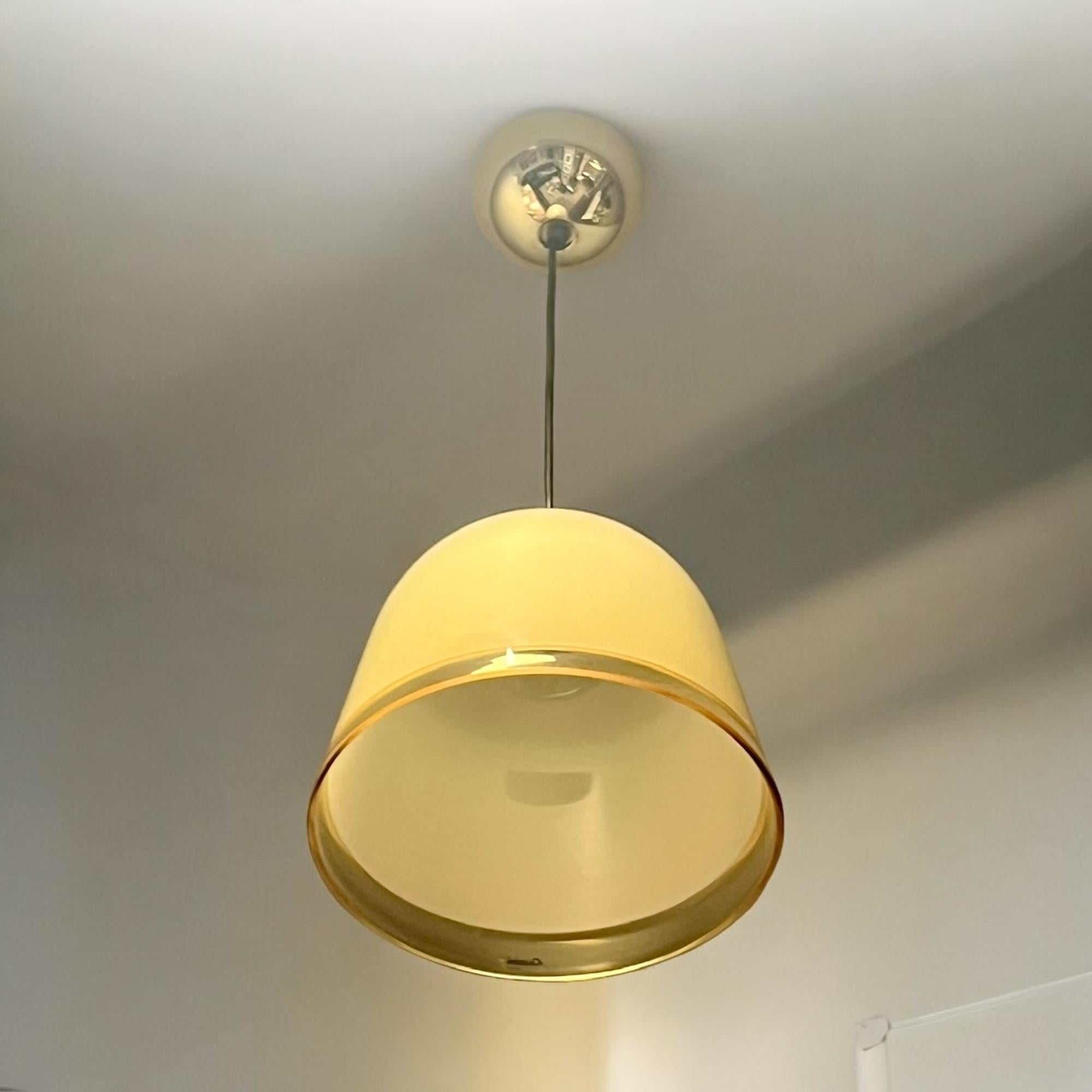 Metal Iconic 70s Franco Bresciani iGuzzini ‘Kuala’ Hanging Lamp - MCM Italian Lighting