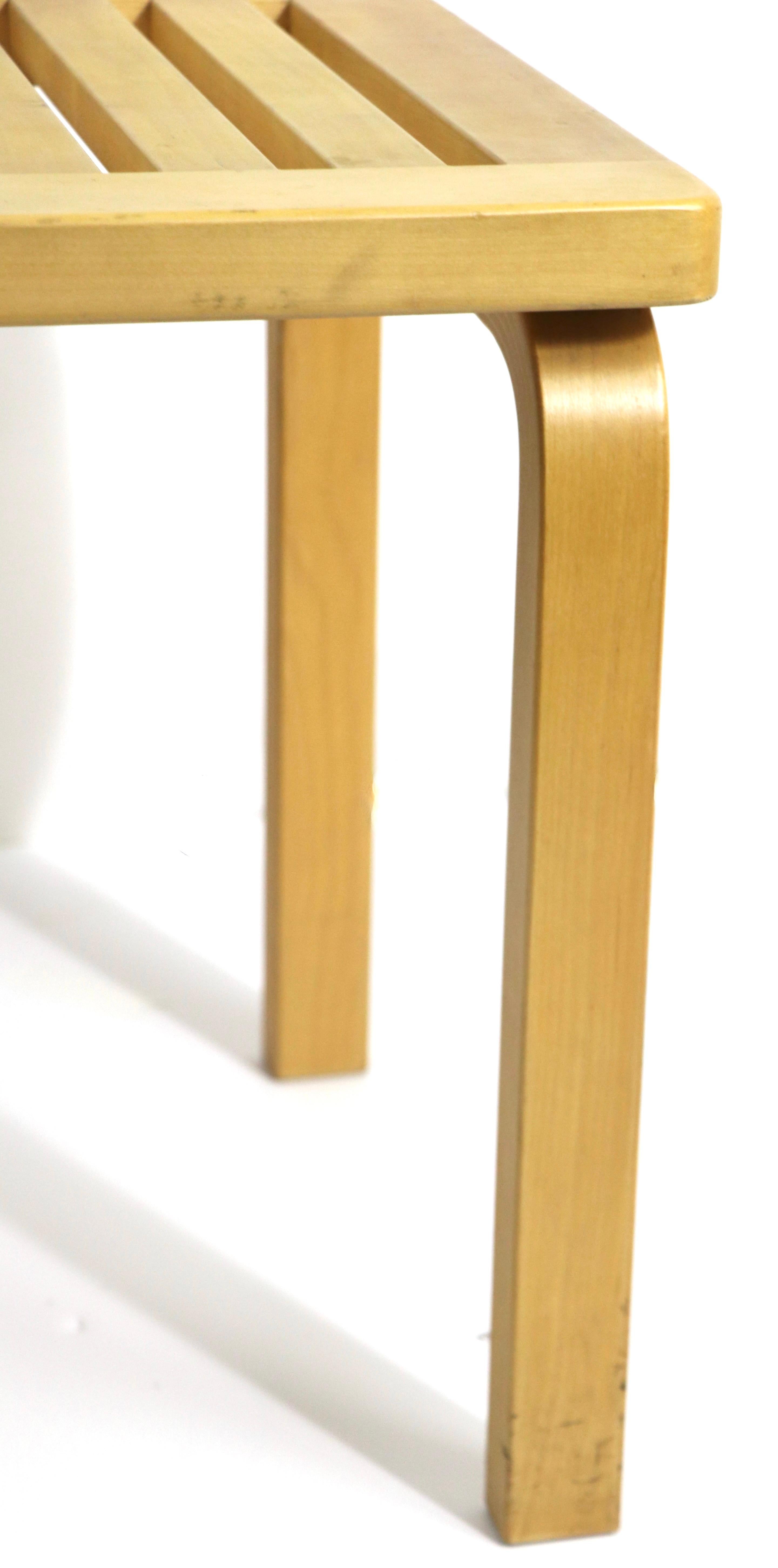 Scandinavian Modern Iconic Aalto Table Bench Model 106