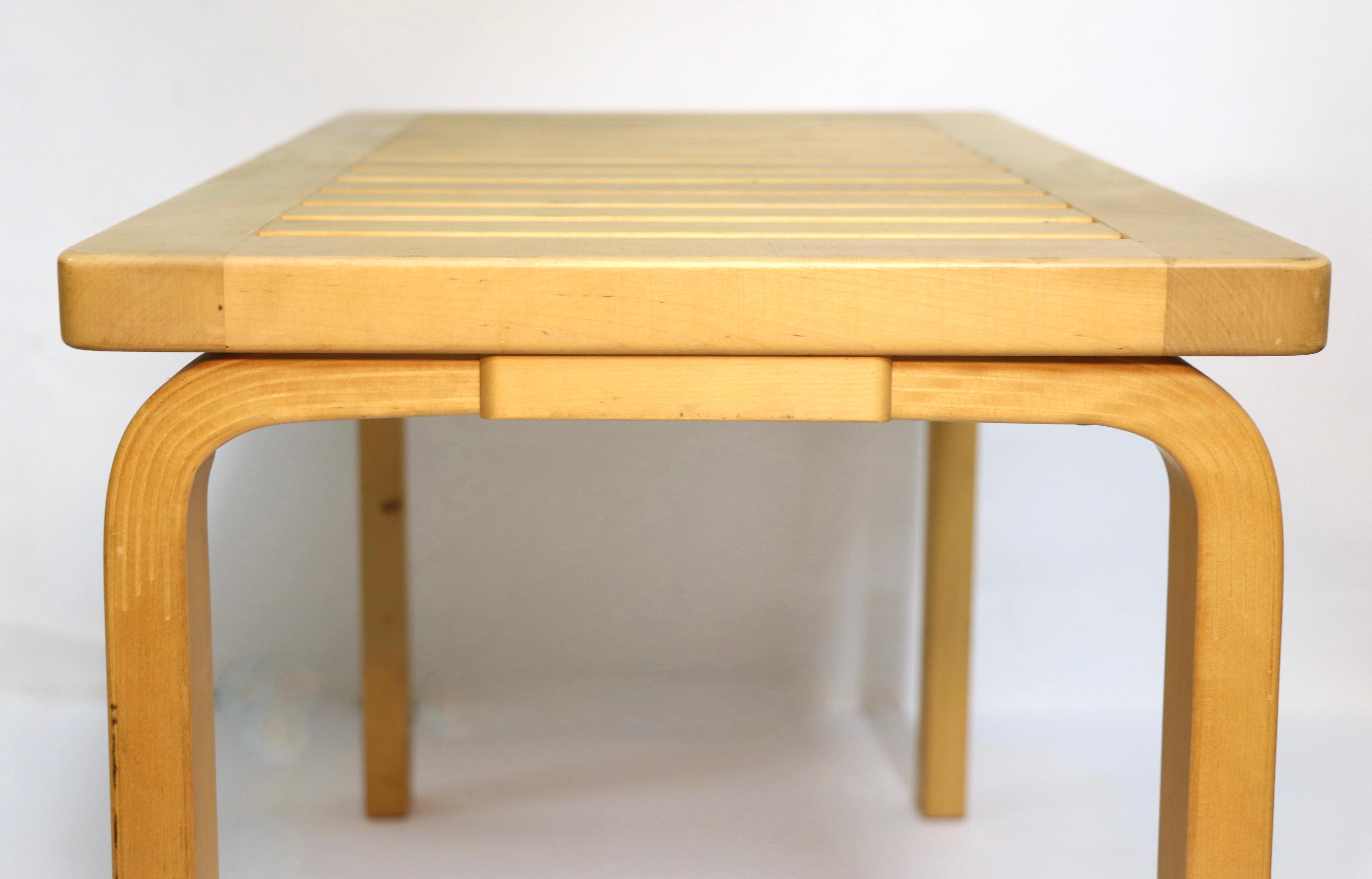 20th Century Iconic Aalto Table Bench Model 106