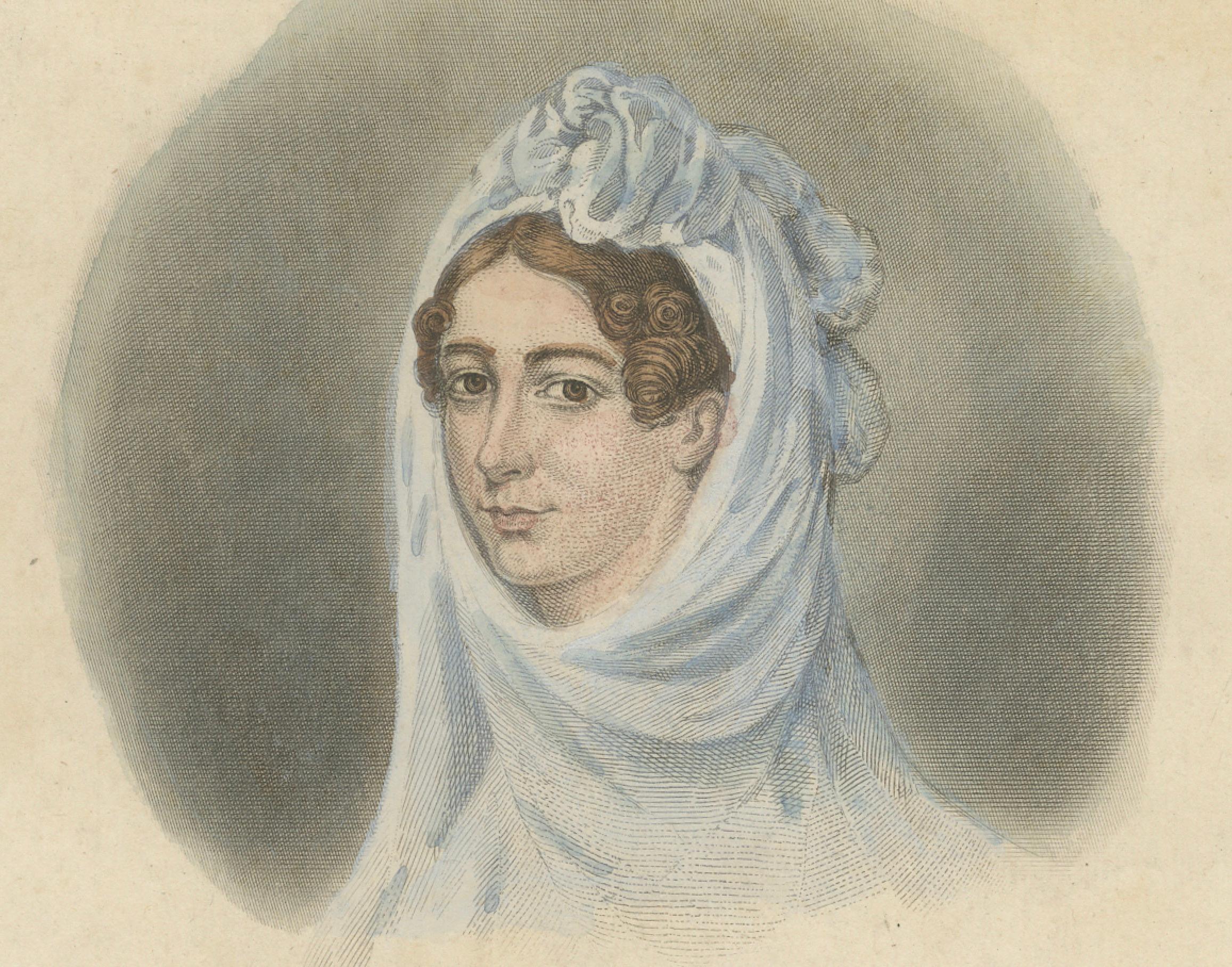 Icónica Abolicionista y Autora de La Cabaña del Tío Tom: Harriet Beecher Stowe, 1850 en Bastante bueno estado para la venta en Langweer, NL