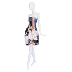 Alexander McQueen AW 2008 Sculptural Pure Silk Corset Dress God Save The Queen
