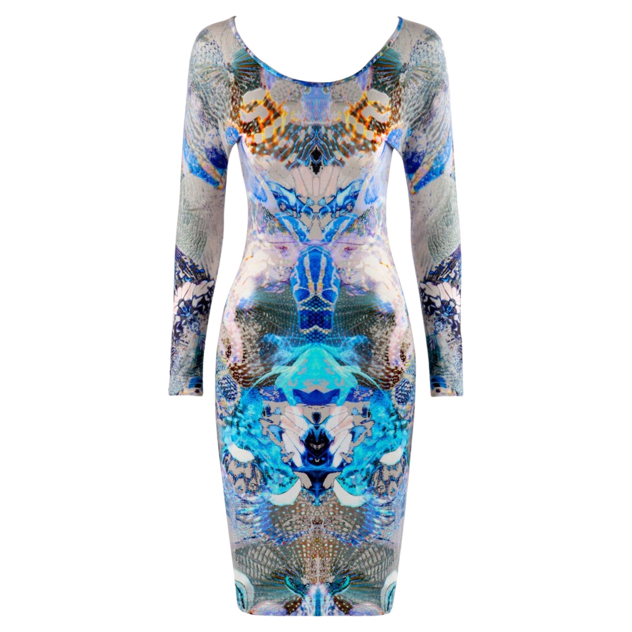 Iconic Alexander McQueen Plato s Atlantis Jellyfish Print Sheath Dress Bodycon For Sale at 1stDibs platos atlantis mcqueen jellyfish plato s atlantis alexander mcqueen