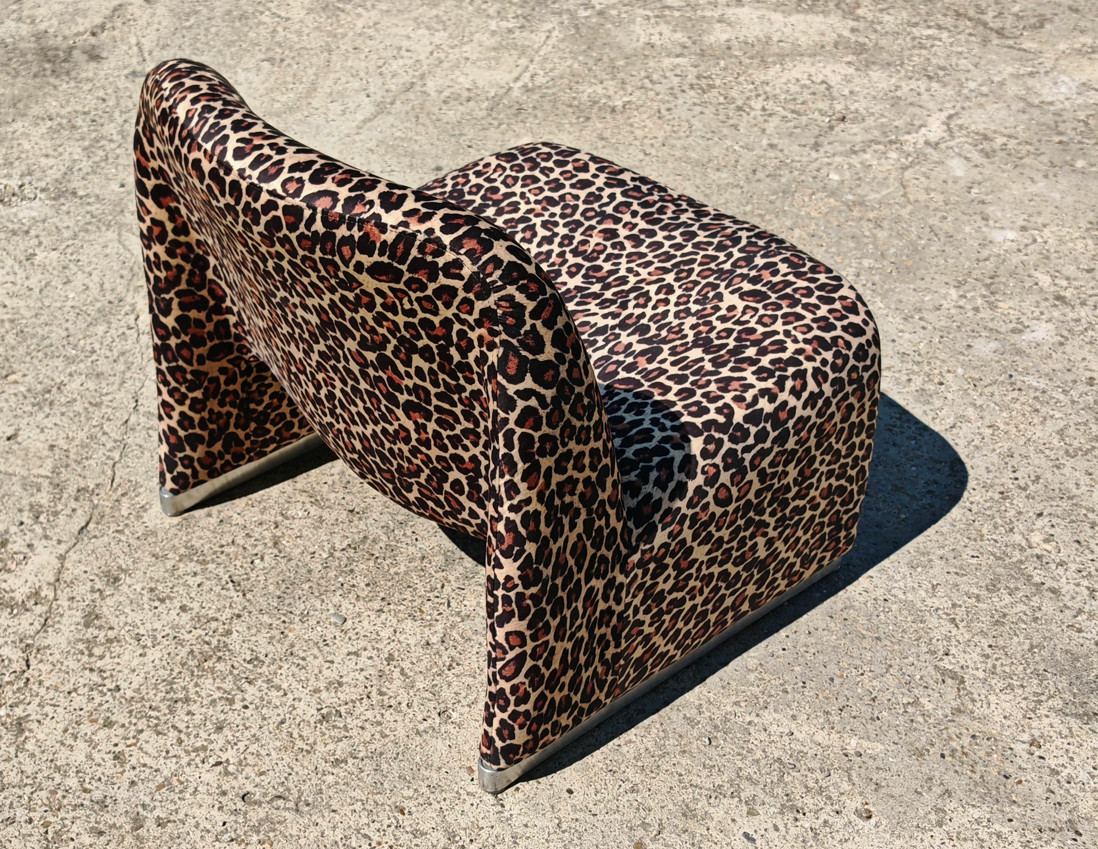 Ikonischer Alky Chair von Giancarlo Piretti für Artifort mit Leopardenmuster im Angebot 5