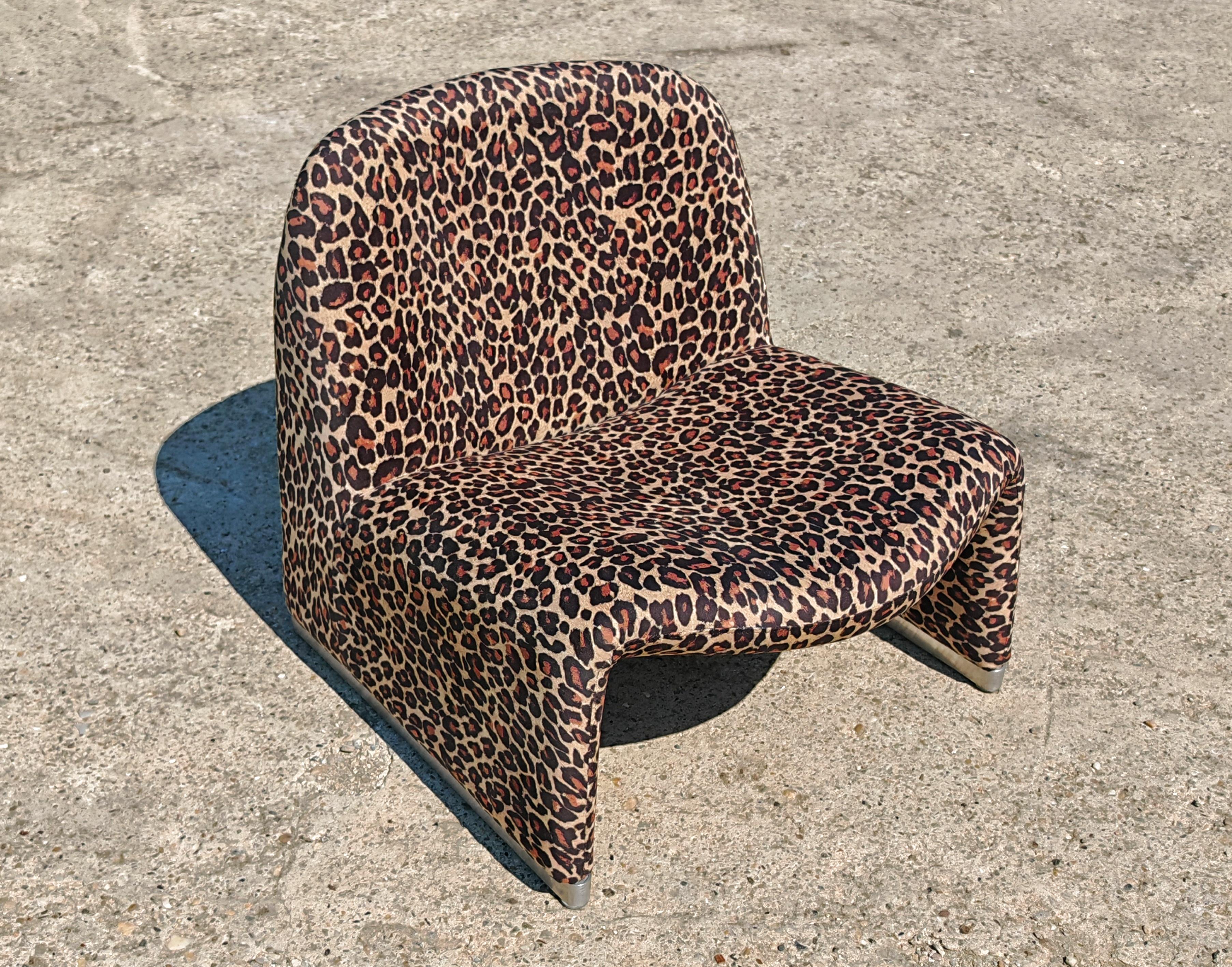 Ikonischer Alky Chair von Giancarlo Piretti für Artifort mit Leopardenmuster (Italienisch) im Angebot