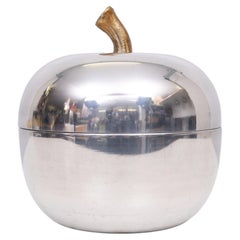 Iconic Aluminum apple Ice Bucket 1970s Italy