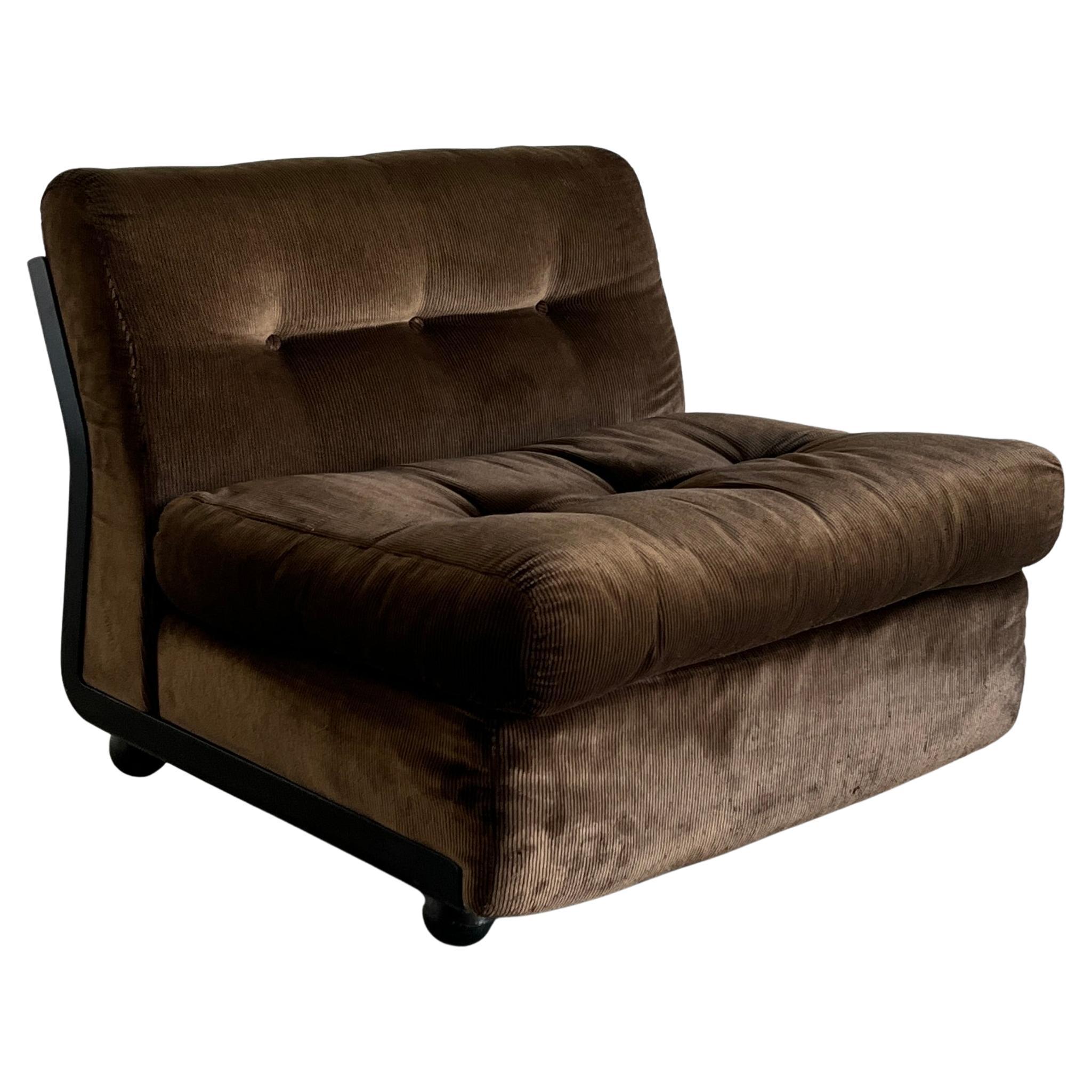 Silla icónica "Amanta" de Mario Bellini para B&B Italia, diseño modernista vintage
