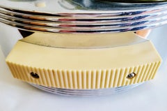 Iconic American Art Deco Chase Chrome & Plaskon Electric Snack Server