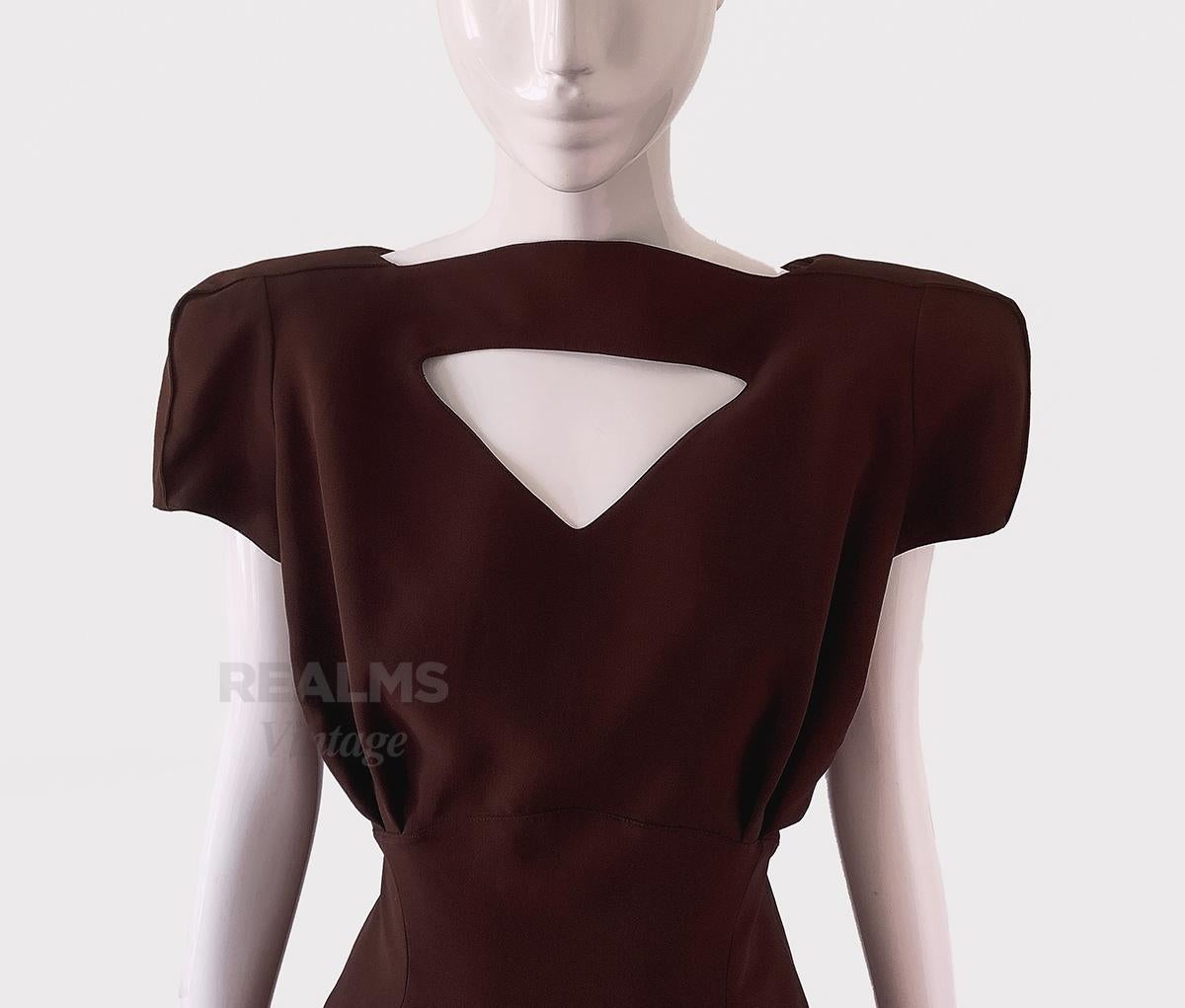 Ikonisches und äußerst seltenes Thierry Mugler-Kleid F/S 1988 Skulpturales Kleid  im Angebot 3
