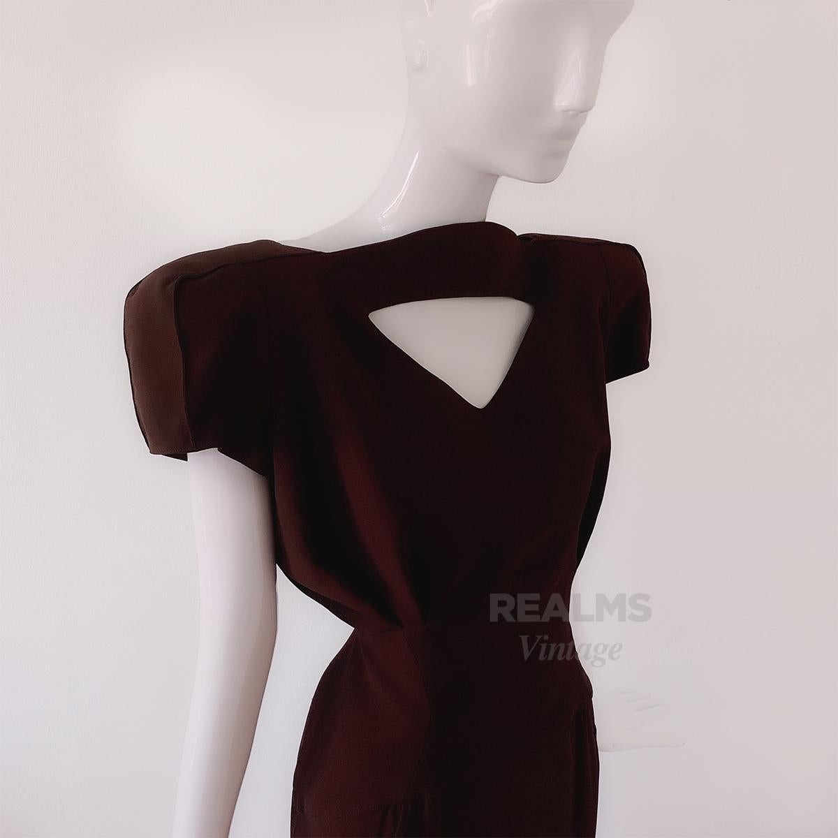 Ikonisches und äußerst seltenes Thierry Mugler-Kleid F/S 1988 Skulpturales Kleid  im Zustand „Hervorragend“ im Angebot in Berlin, BE