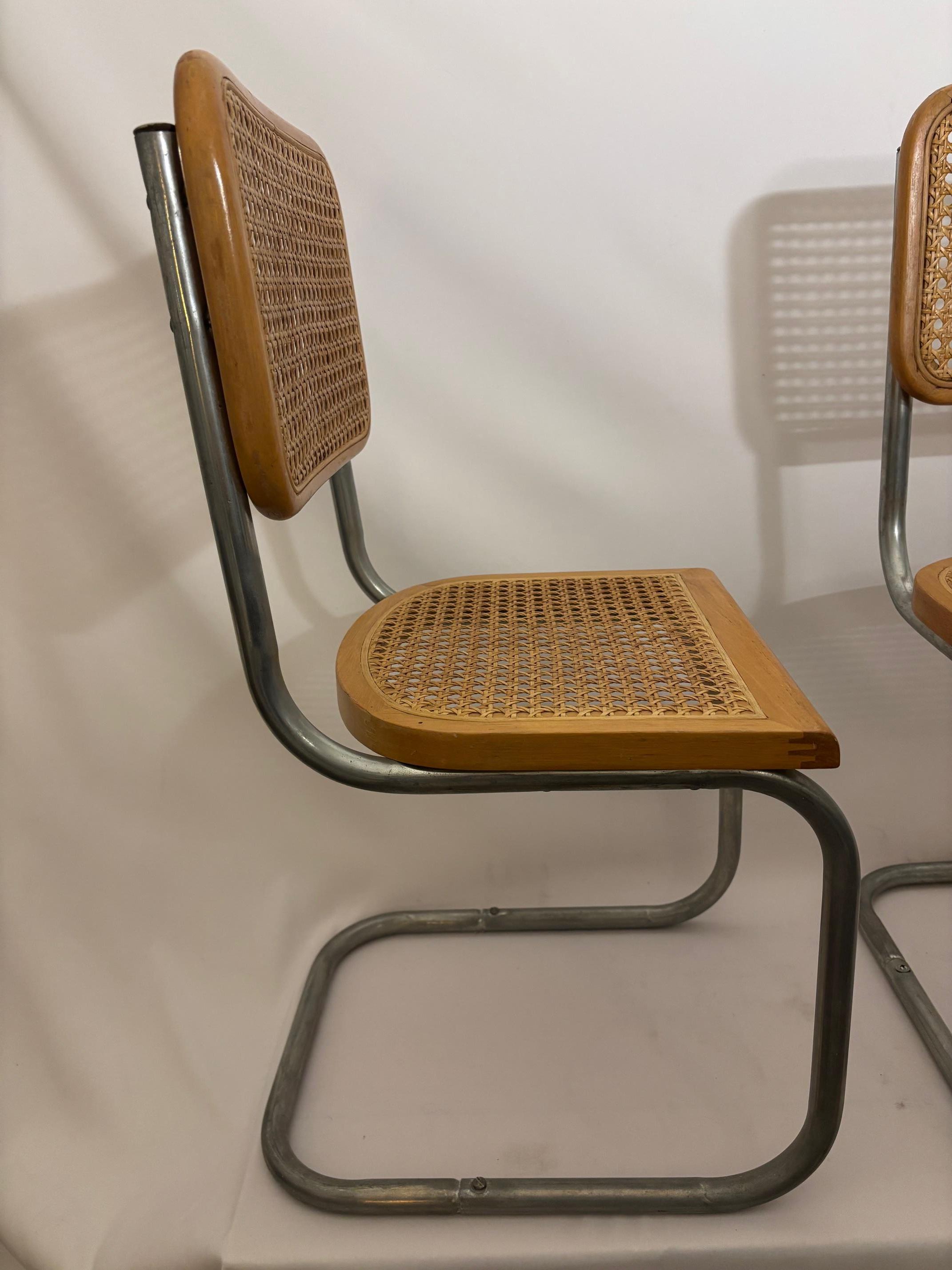 Iconic and rare children's Breuer chairs/ set of 4 In Good Condition For Sale In Evanston, IL