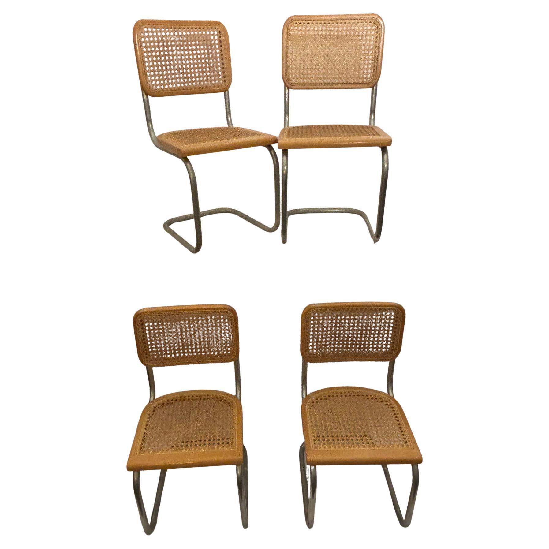 Iconic and rare children's Breuer chairs/ set of 4
