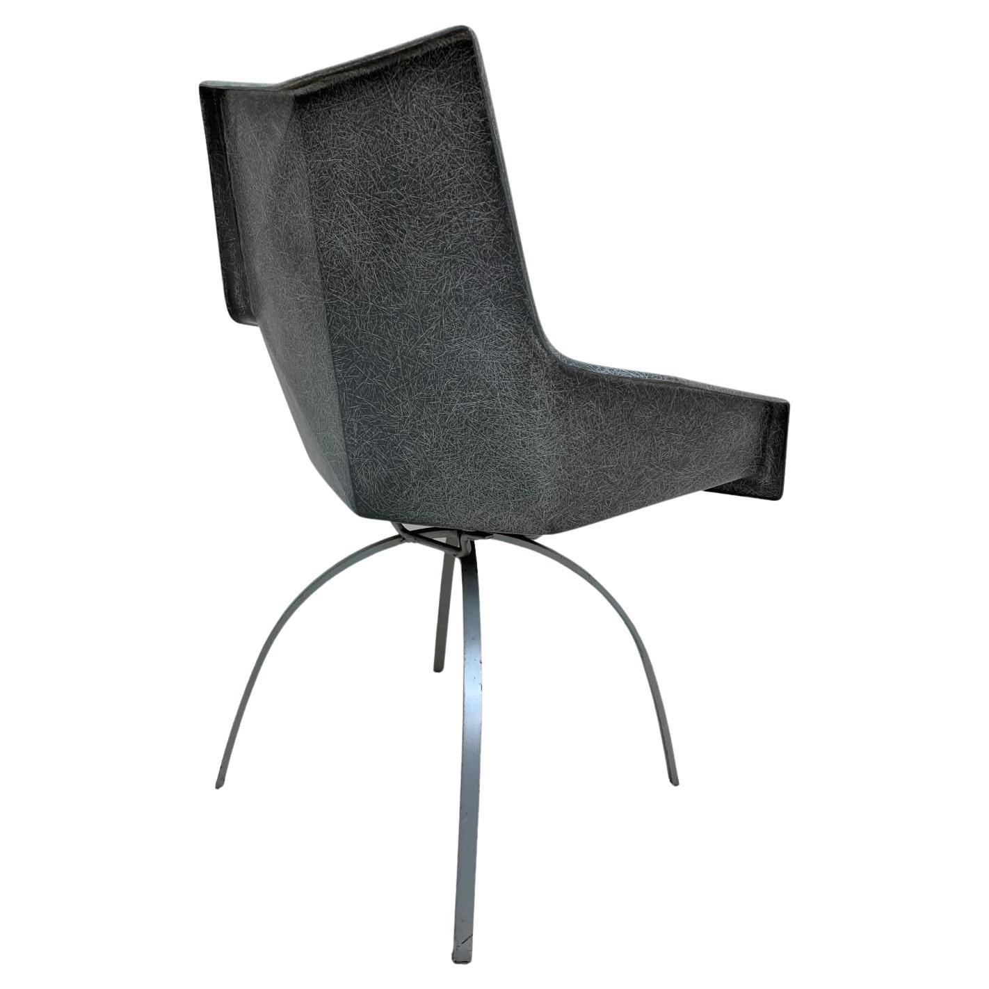 Mid-Century Modern Iconic and Rare Origami Fiberglass Chair with Spider Leg Base by Paul McCobb