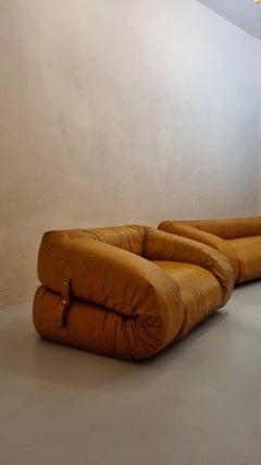 Iconic Anfibio Sofa and Armchair Set by Alessandro Becchi for Giovannetti 1970