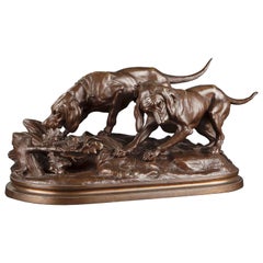 Antique Iconic Animalier Bronze Sculpture by Hippolyte Heizler