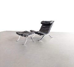 Ikonischer Ari Lounge Chair mit Ottomane von Arne Norell
