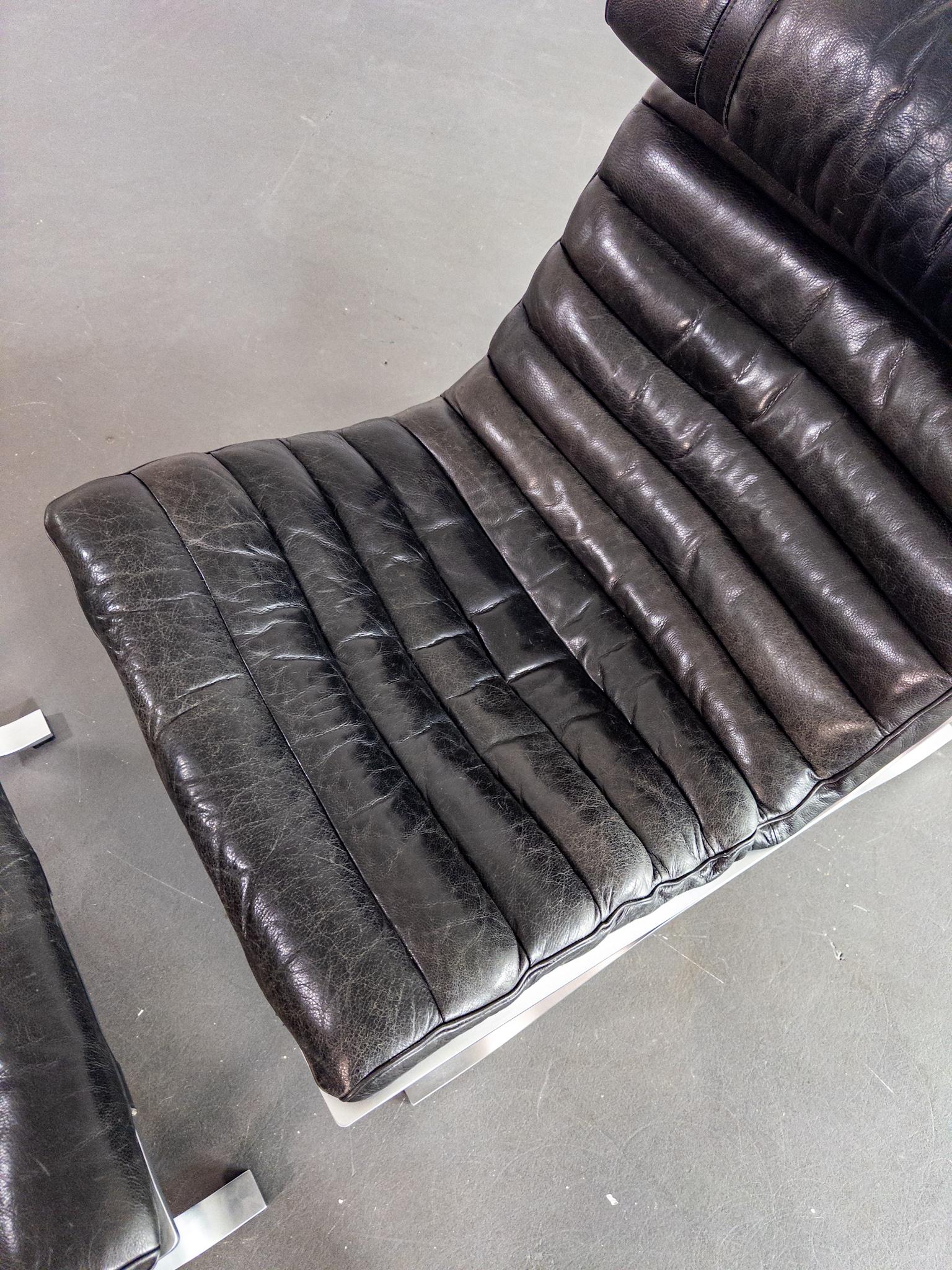 Iconic “Ari” Lounge Chair with Ottoman by Arne Norell For Sale 1