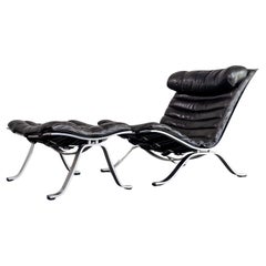 Ikonischer Ari Lounge Chair mit Ottomane von Arne Norell