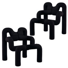 Iconic Armchairs by Terje Ekstrom, Norway, 1980s