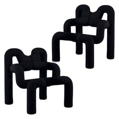 Iconic Armchairs by Terje Ekstrom, Norway, 1980s