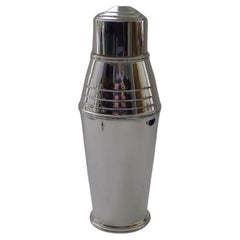 Iconic Art Deco Cocktail Shaker by Adie Brothers, circa 1930s