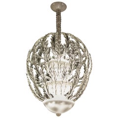Iconic Art Deco Murano Glass Chandelier by Ercole Barovier, 1930s