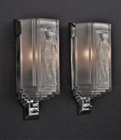 Iconic Art Deco Nude Sconces