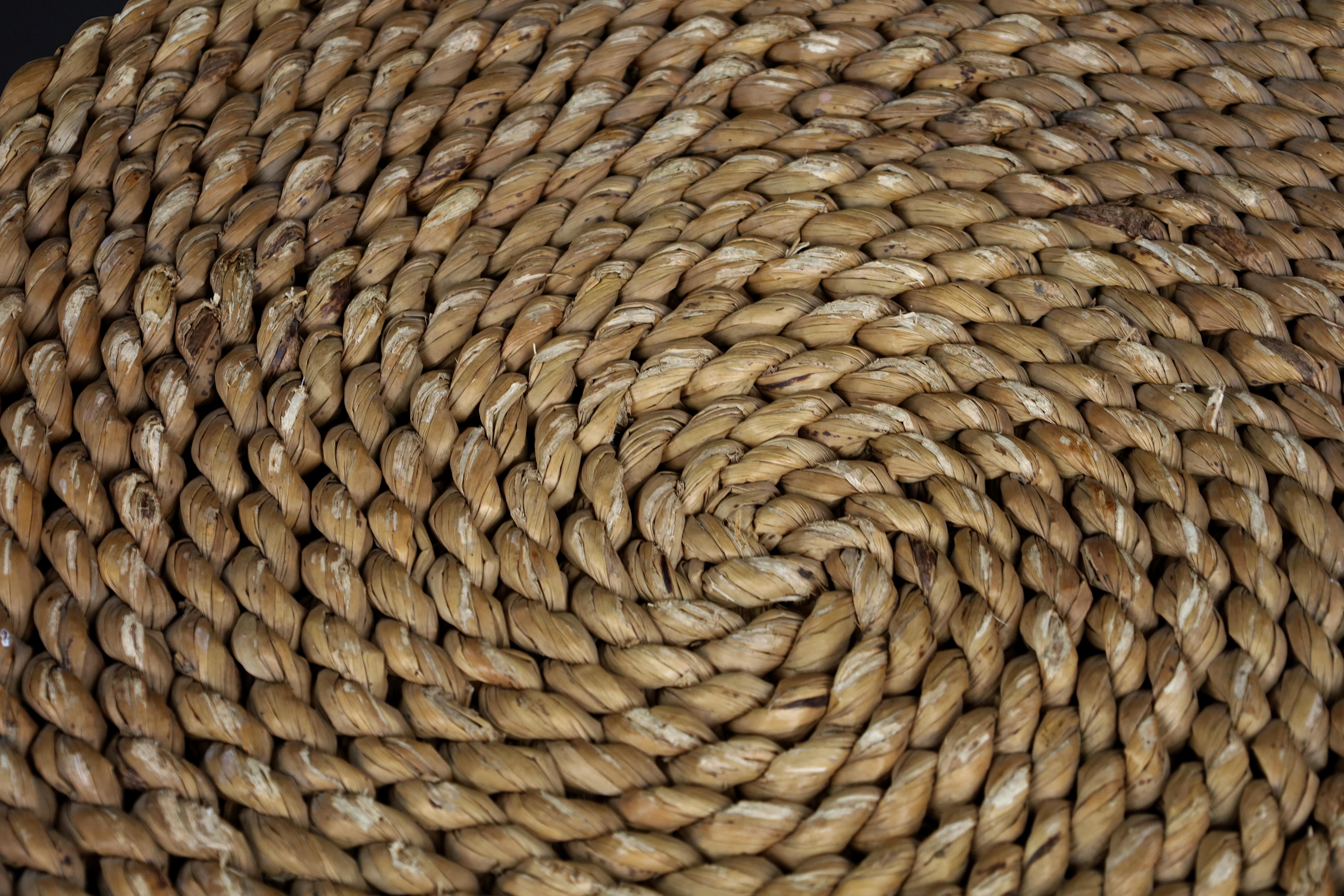 Iconic Audoux & Minet Rope Side / Coffee Table, France, 1950s in vendita 1